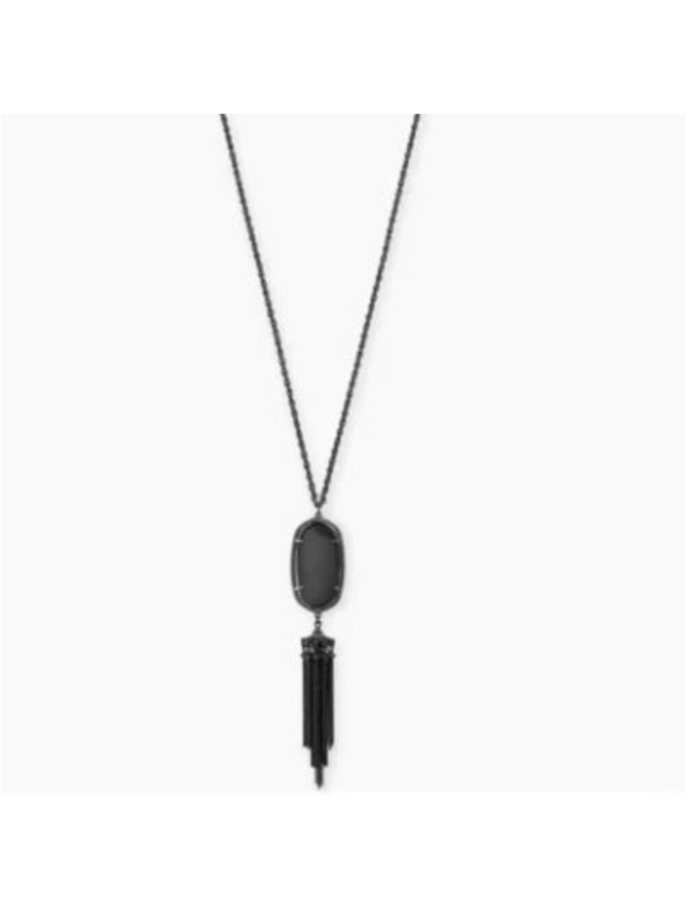 Kendra Scott Rayne Necklace Gunmetal